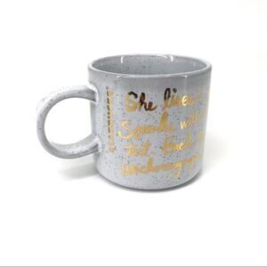 STARBUCKS Speckled Script Mug 2016